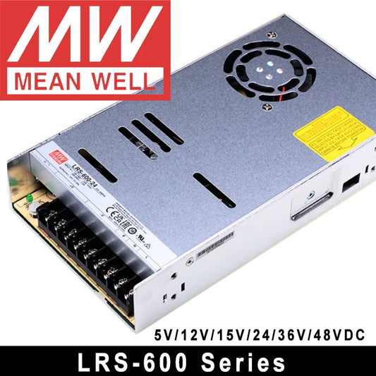 Mean Well LRS-Series Single Output Switching Power Supply (5, 12, 15, 24, 36, 48)V (50, 75, 100, 150, 200, 350, 450, 600) W