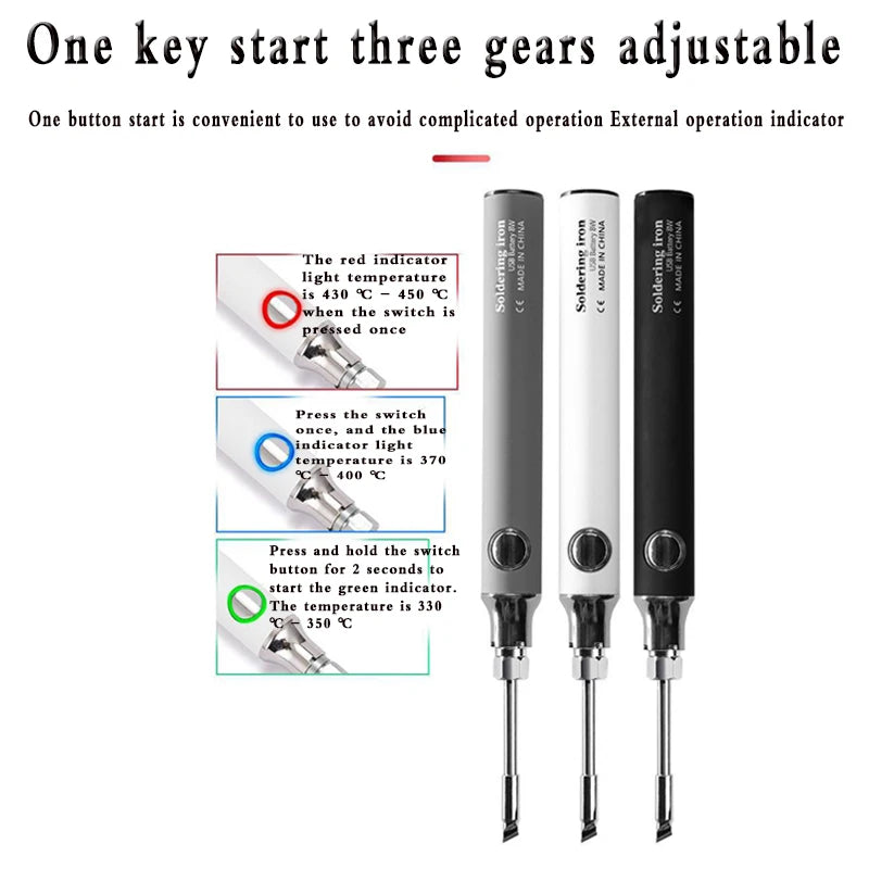 USB 5V Portable Micro Wireless Soldering Iron