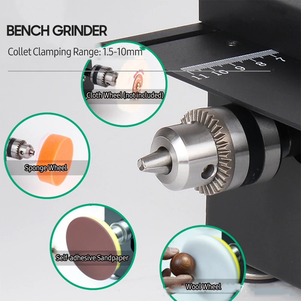 Mini Bench Saw Belt Sander Variable Speed Circular Table Saw