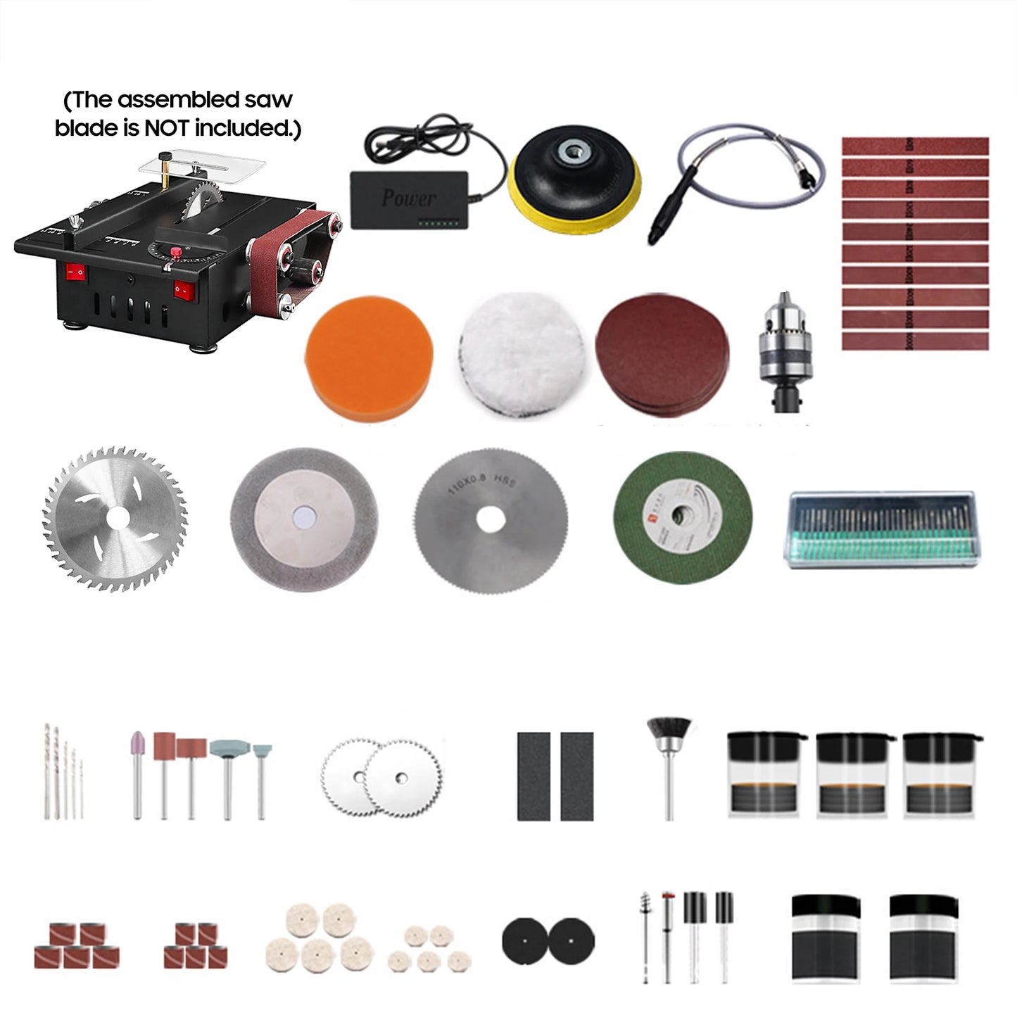 Mini Bench Saw Belt Sander Variable Speed Circular Table Saw