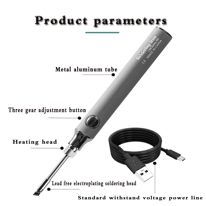 USB 5V Portable Micro Wireless Soldering Iron